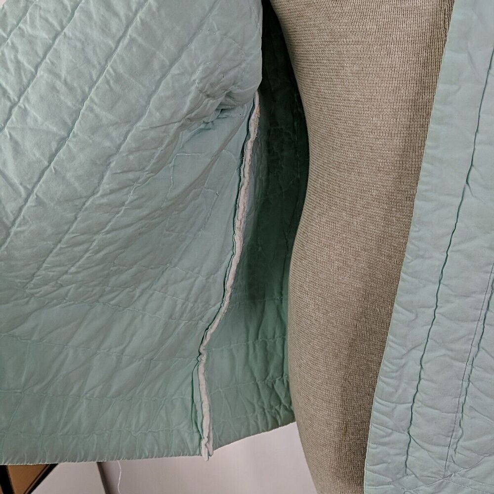 Quilted Patchwork Utility Jacket In Green And Yel… - image 7